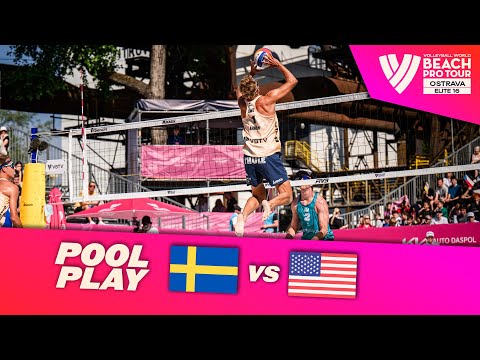 Åhman/Hellvig vs. Partain/Benesh - Pool Play Highlights | Ostrava 2024 #BeachProTour