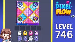 Pixel Flow Level 746 Solution Walkthrough