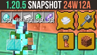 Minecraft 1.20.5 Snapshot 24W12A | Custom Stack Size & Trial Chamber Map!