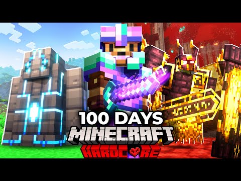 I Spent 100 Days in ALL THE MODS 10 in Minecraft Hardcore!