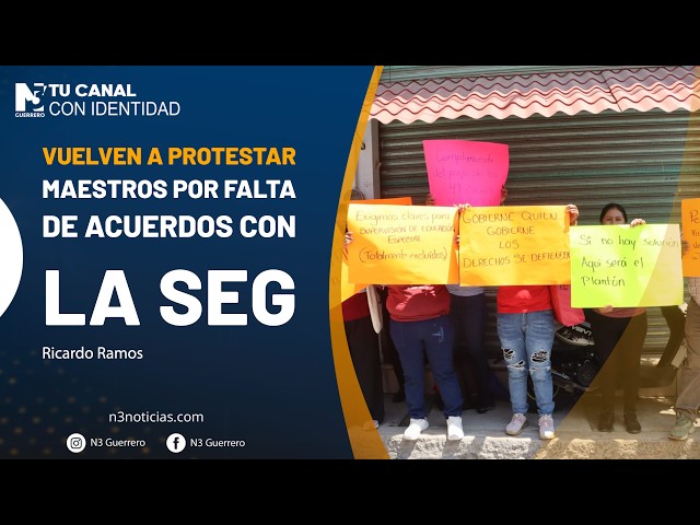 Vuelven a protestar maestros por falta de acuerdos con la SEG