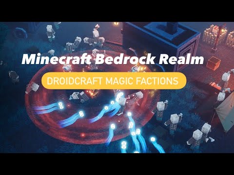 Minecraft Bedrock Realm [DroidCraft Magic Factions] Xbox/PS4/Win10/MCPE