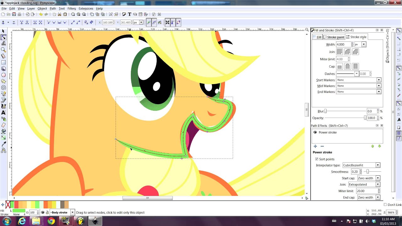 Ponyscape Vector Tutorial - Powerstrokes