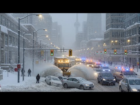 ❄️🥶 Ontario Snowstorm Disaster 🇨🇦 | Toronto, Ottawa & Oshawa Paralyzed by snowfall