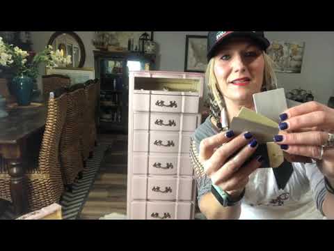 Dixie Belle Paint Moonshine Metallics Rozay with Tea Rose and Gold Gilding Wax Makeover