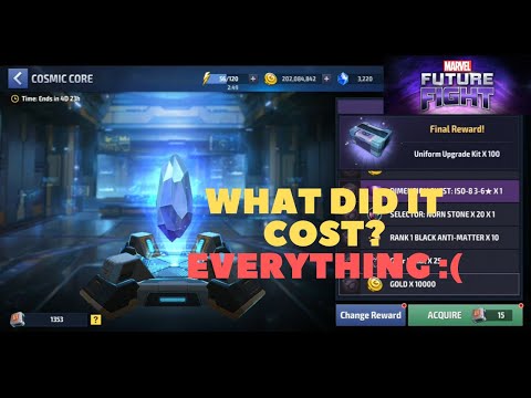 Cosmic Core Event - Trying to get the Mega T2 Advancement Ticket - Marvel Future Fight