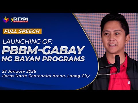 Launching of PBBM-GABAY ng Bayan Programs (Speech) 1/23/2026