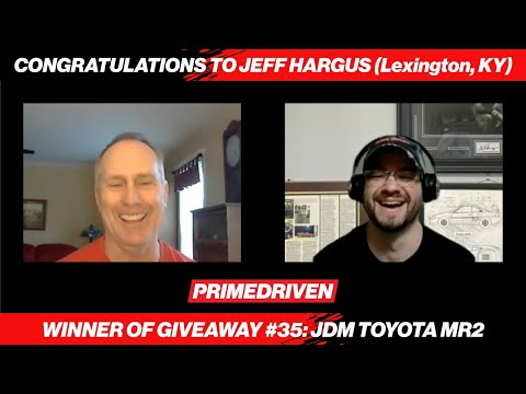 PrimeDriven Giveaway #35 MR2 Winner