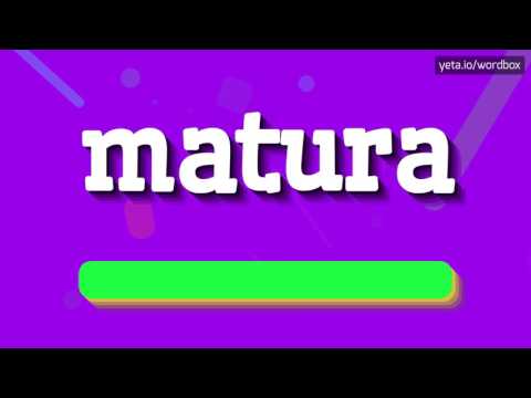MATURA - HOW TO PRONOUNCE IT!?