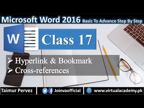 Microsoft Word | Hyperlink Bookmark | Cross references 17