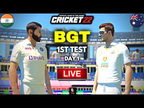 Border Gavaskar Trophy - India vs Australia 1st Test Match Day 1 - Cricket 22 Live - RtxVivek