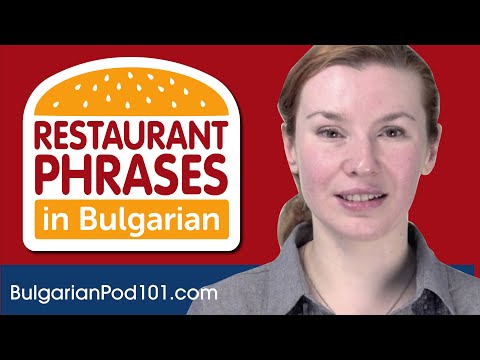 All Restaurant Phrases You Need in Bulgarian Learn Bulgarian in 17 Minutes!