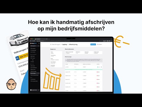 Hoe kan ik handmatig afschrijven op mijn bedrijfsmiddelen?