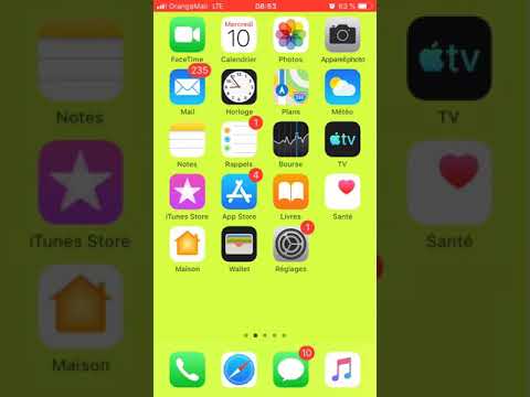 Comment change le thème iPhone 6,5,4,6s,6plus en thème sombre ou Dark mode