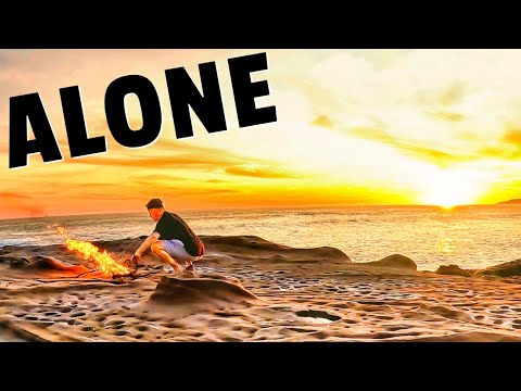 CAMPING ALONE ON A CLIFF | No Food, No Water