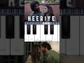 Heeriye Piano Tutorial Shorts Piano Music