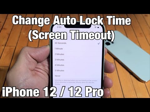 iPhone 12: How to Change Auto Lock Time (Screen Timeout) 30 seconds to Never