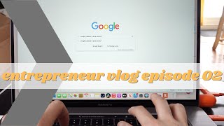 Entrepreneur Vlog epi. 02 / Shopify Domain Name / Receiving Fabric Samples & My Logo Stamp / Canva
