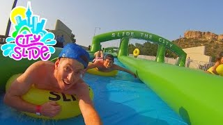 BIGGEST WATER SLIDE EVER! (1000 FEET)