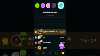 Venci a Divisão Diamante no Duolingo mais uma vez.