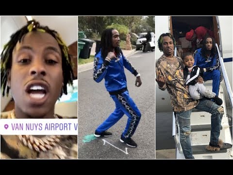 Rich The Kid Makes Quavo Plug Walk Before Getting On Private Jet