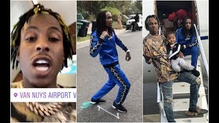 Rich The Kid Makes Quavo Plug Walk Before Getting On Private Jet