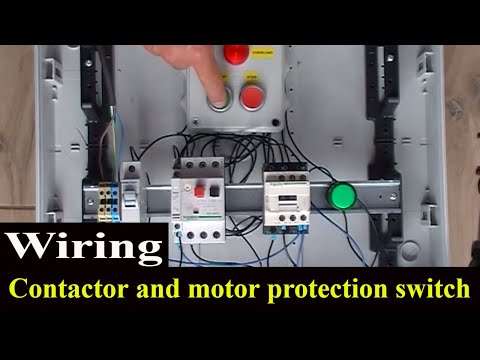 How to wire contactor and motor protection switch - direct o...