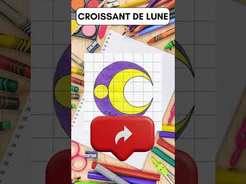 Croissant de Lune Dessin Au Compas 49 # shorts_youtube