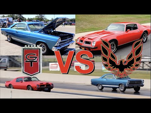 1966 Ford Fairlane GTA vs 1974 Firebird 455 - PURE STOCK DRAG RACE