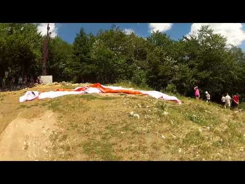 130811 Bohinsee Start mit R12, Seitenwind