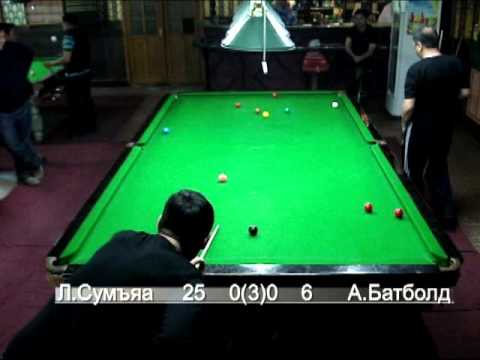 Снукер бооцоот тэмцээн Sum'ya & Batbold