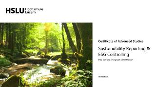 CAS Sustainability Reporting & ESG Controlling
