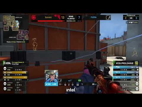 Ax1Le - quick 1vs3 clutch (T - post-plant situation), Gambit vs FURIA, ESL Pro League Season 13