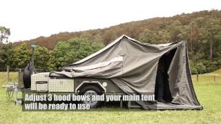 preview picture of video 'Mars Campers Hard Floor Camper Trailer Setup'