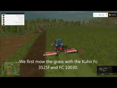 Farming Simulator 2015 - How to make hay bales