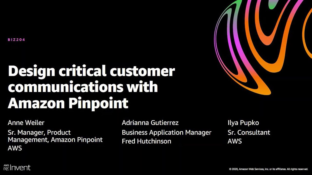 Design critical customer communications with Amazon Pinpoint