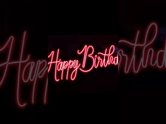 Vídeo relacionado con Happy Birthday Neón Luz de neón Decoración de cumpleaños alimentada por USB, letrero de neón, decoración de pared, alfabeto de feliz cumpleaños, letrero de neón