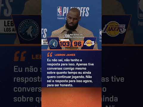 LeBron deixa futuro em aberto após eliminação dos Lakers na NBA! #shorts