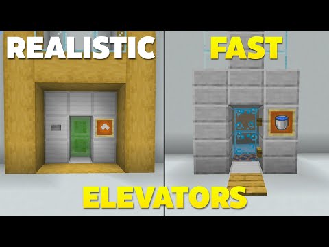 4 EASY Ways to make Elevators in Minecraft Bedrock! (fast)