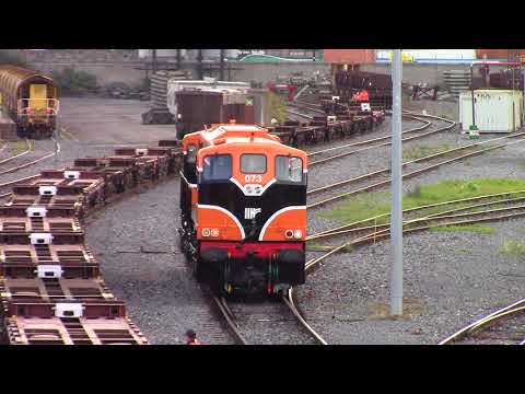 IE 073 enters traffic in freshly painted retro livery