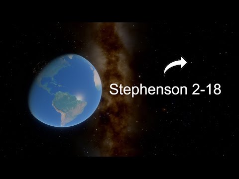 Traveling to Stephenson 2-18: The Biggest Star Ever Discovered in Milky Way - Space Engine