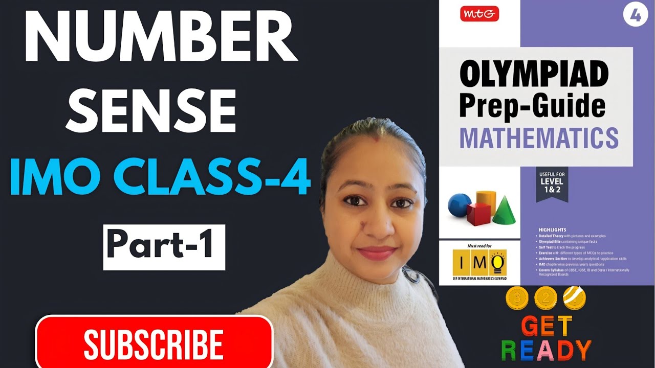 ✅IMO Class-4 OLYMPIAD Prep-Guide Mathematics🎯 Chapter-1 NUMBER SENSE- Part-1👉Level 1 & 2