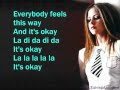 Avril Lavigne - Everybody Hurts Lyrics (also in the ...