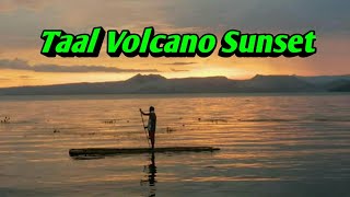 Taal Volcano Beautiful sunset July 22 2020