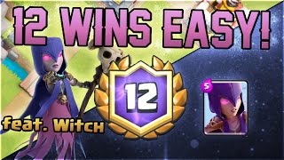 Clash Royale - LIVE 12 WINS Grand Challenge with WITCH!