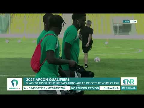 Black Stars Train at Accra Sports Stadium Ahead of Côte d’Ivoire Clash
