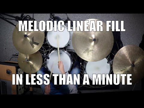 Melodic Linear Fills in less than a Minute - Daily Drum Lesson