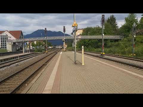 Alex zug einfahrt bei immenstadt