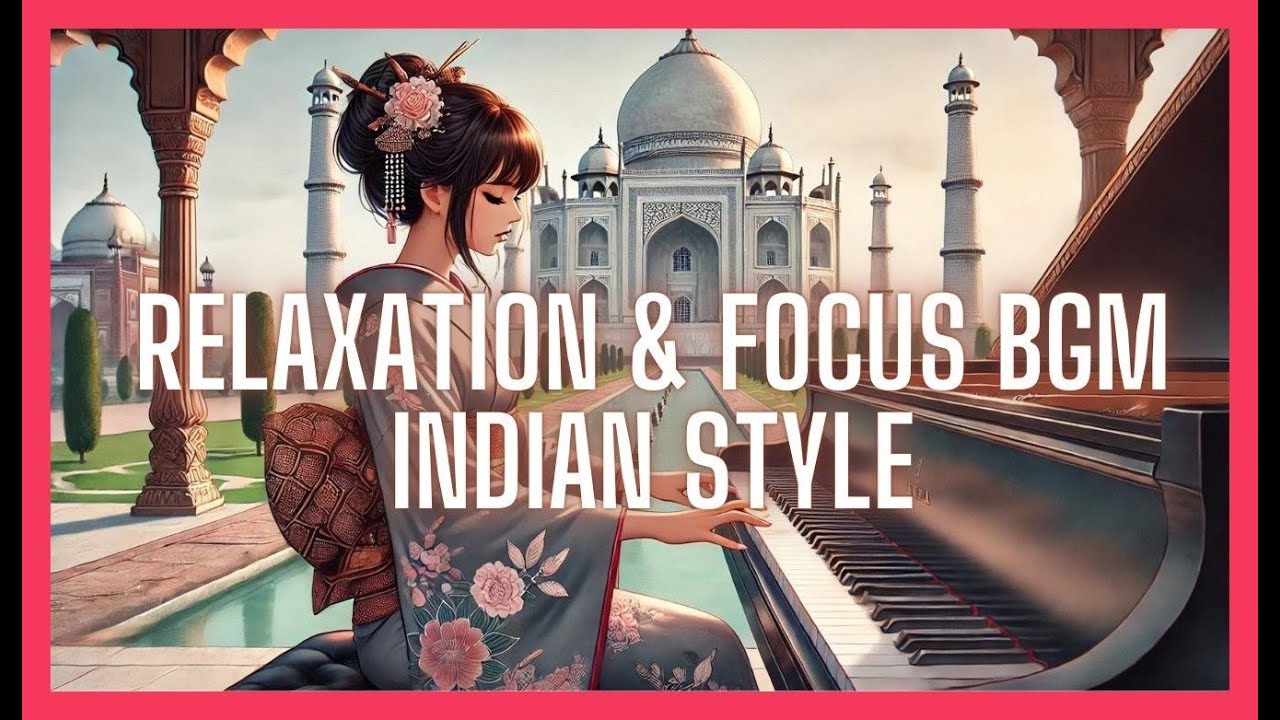 【Focus BGM】Peaceful Indian Piano BGM/Meditation & Study Music/ Relaxation/Indian Style #piano #india