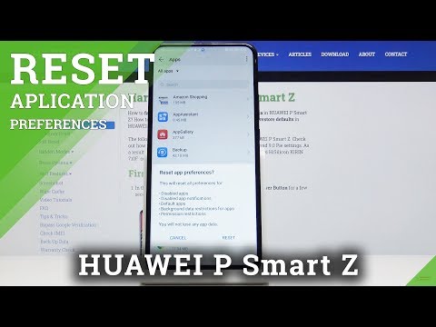 How to Reset App Preferences in HUAWEI P Smart Z – Restore App Defaults